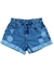 Imagem do Short Jeans Feminino destroyed Jeans Premium Da moda Short curto Barra Dobrada