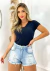 Imagem do Short Jeans Feminino Desfiado Destryd Cintura Alta