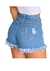 Imagem do Short Feminino Jeans com barra desfiada e detalhes