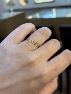 Anel em Ouro 18k JESUS