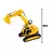 Escavadeira Workers Amarela 0343 - Roma - comprar online