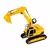 Escavadeira Workers Amarela 0343 - Roma - loja online