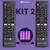 Kit 2 Controle Remoto Universal Compativel C/ Smart Tv LG 4k AKB Botão Netflix e Amazon