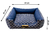 Cama Quadrada para Cachorro ou Gato Luppet Marinho Geometrico (LP88018-04) - comprar online