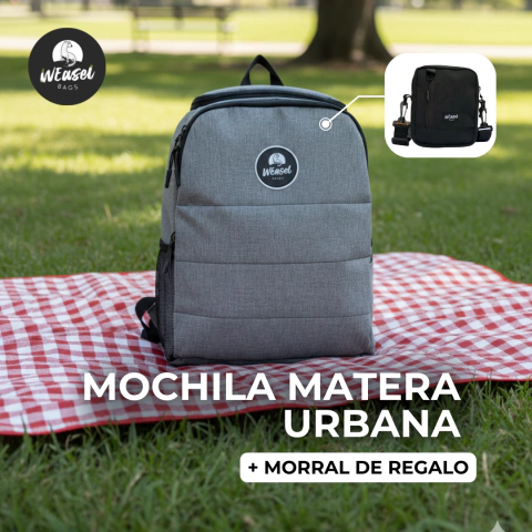 Mochila matera urbana + Morral de regalo