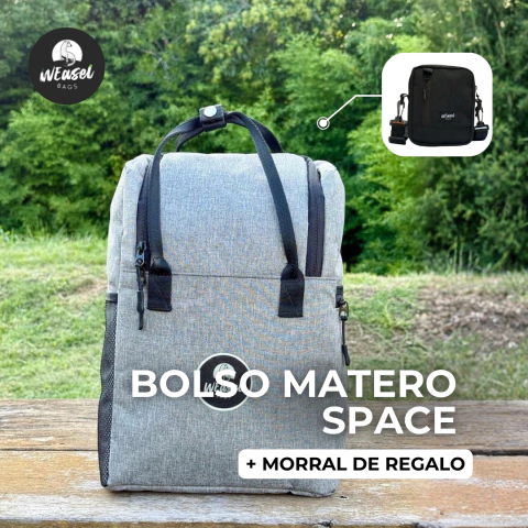 Bolso matero space + Morral de regalo