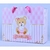 Sacola Ursinha Rosa Personalizada 16x19x7 Papel Offset 180g Com Alça - comprar online