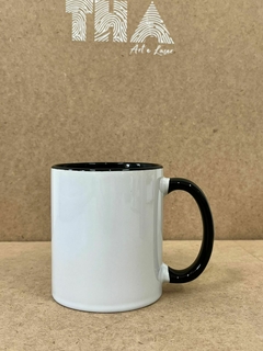Caneca Personalizada com Alça e Interior Pretos – Impressão DTF UV - comprar online