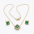 Conjunto quadrangular esmeralda na internet