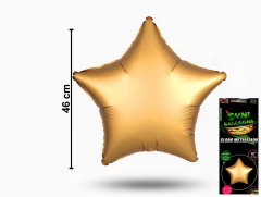 Globo ovni metalizado 18" estrella cromo