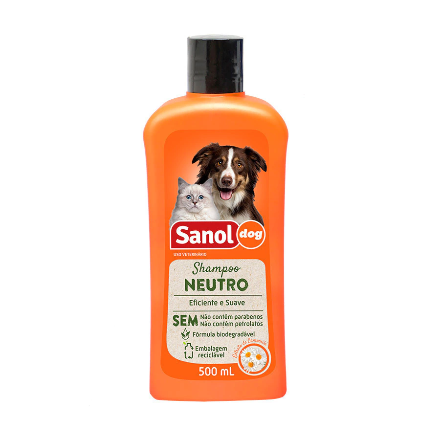 Shampoo Sanol Dog Neutro para Cães e Gatos 500ml