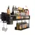 Wall-montado cozinha organizador prateleira, Spice storage Rack, faca titular, t