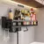 Imagem do Wall-montado cozinha organizador prateleira, Spice storage Rack, faca titular, t