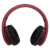 Fone de Ouvido Headset Bluetooth LED Starmega Lehmox Preto e Vermelho - loja online