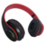Fone de Ouvido Headset Bluetooth LED Starmega Lehmox Preto e Vermelho