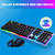 Imagem do Kit Teclado e Mouse LED RGB Gamer Com Fio USB Semi-Mecânico Lehmox Preto