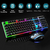 Kit Teclado e Mouse LED RGB Gamer Com Fio USB Semi-Mecânico Lehmox Preto - Shop Aquarela