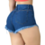 Short Jeans Feminino Azul Curto na internet