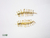 Brinco Ouro 18k escama com diamantes - comprar online