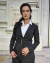 Blazer Amelia de color negro, con cinto x EMERALD AWS25