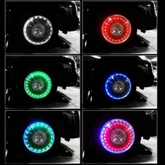 Luces Led Impermeables Para Auto Moto Carga Solar Luz Rgb - comprar online