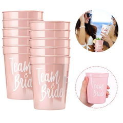 10 Vasos Despedida de Soltera TEAM BRIDE - tienda online