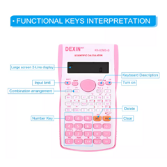 Calculadora Cientifica 240 Funciones Rosa en internet