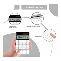 Calculadora 12 Digitos Solar Celeste