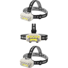 Linterna Minero Recargable 1 COB + 5 Leds - tienda online