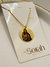 COLAR MEDALHA REDONDA M PERSONALIZADA OURO - use.sorah