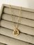 COLAR MEDALHA REDONDA QR CODE PERSONALIZADA OURO - use.sorah