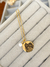 COLAR MEDALHA REDONDA P PERSONALIZADA E PONTO DE LUZ OURO - comprar online