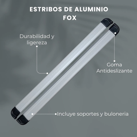 Estribos Aluminio Hilux Amarok Ranger S-10 Frontier Alaskan