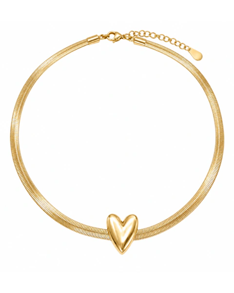 Choker Coração Passante
