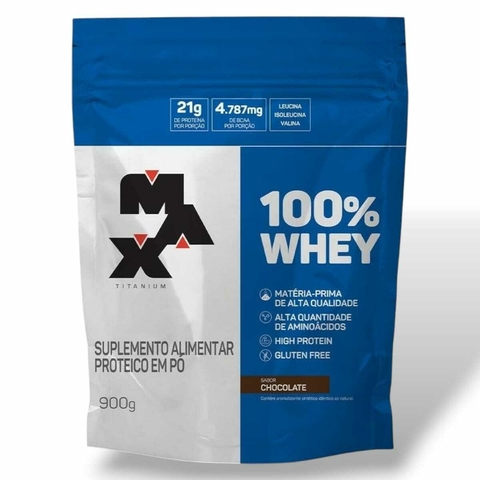 100% Whey Saco Max Titanium Chocolate 900g