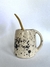 Mini taza acuarela negra - Reset - Ceramica artesanal