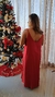 Vestido vermelho com fendas - comprar online