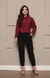Camisa Lisa Alfaiataria Elisa Vinho - loja online