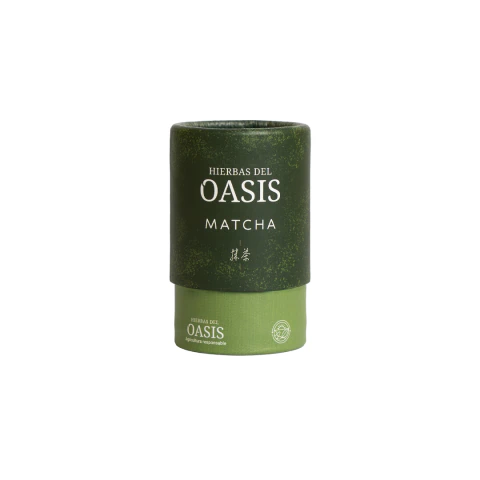Infusión de té verde en polvo