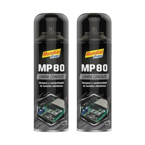 Kit 2 Limpa Contato Eletrônico Spray Mundial Prime 300ml
