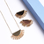 Colar design sol folheado a ouro 18k