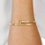Bracelete folheado a ouro desing prego