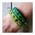 PULSERA BEBY - CUERO COLOR PISTACHO CON TACHAS - comprar online