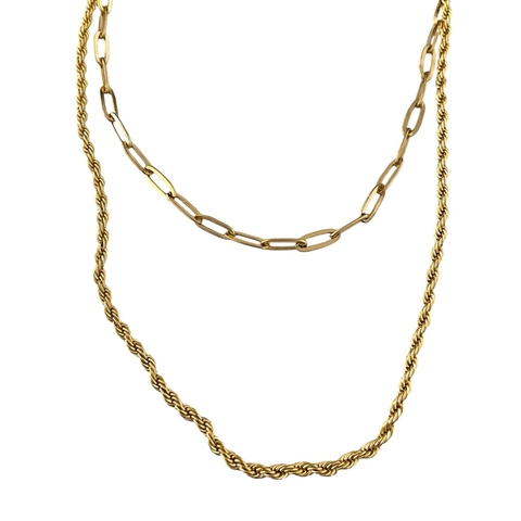 Collar dorado doble