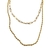 Collar dorado doble