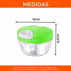 Picadora Vegetales Triturador Manual Multiuso Procesadora - Vida Moderna