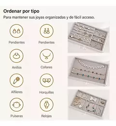 Imagen de Alhajero Caja Organizadora Joyas Anillos Aros Accesorios
