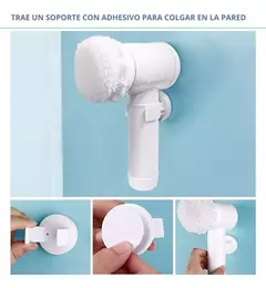 Cepillo Limpiador Platos Cocina Baño Multiuso Usb Recargable