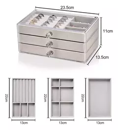 Alhajero Caja Organizadora Joyas Anillos Aros Accesorios