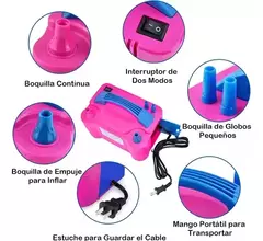 INFLADOR DE GLOBOS ELÉCTRICO OM 73005 DOBLE SALIDA – ALTA PRESIÓN - Vida Moderna